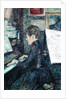 Mademoiselle Dihau at the Piano, 1890 by Henri de Toulouse-Lautrec