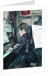 Mademoiselle Dihau at the Piano, 1890 by Henri de Toulouse-Lautrec
