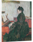 Madame Pascal at the piano in the salon of the Chateau de Malrome, 1895 by Henri de Toulouse-Lautrec
