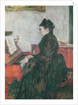Madame Pascal at the piano in the salon of the Chateau de Malrome, 1895 by Henri de Toulouse-Lautrec