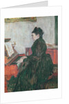 Madame Pascal at the piano in the salon of the Chateau de Malrome, 1895 by Henri de Toulouse-Lautrec