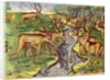 Stag Hunt by Jacques Le Moyne