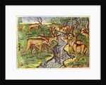 Stag Hunt by Jacques Le Moyne