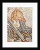 A soldier with a sword by Veneto-Byzantine School