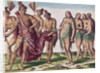 Chief Satouriona and his Wife go for a Walk by Jacques Le Moyne