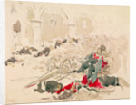 Barricade on the Rue de Rivoli during the Paris Commune, 1871 by Daniel Urrabieta Vierge