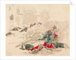 Barricade on the Rue de Rivoli during the Paris Commune, 1871 by Daniel Urrabieta Vierge