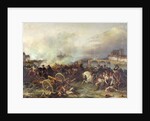 Battle of Montereau, 18th February 1814 by Jean Charles Langlois