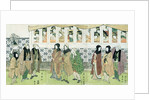 Actors Walking by Utagawa Toyokuni