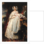 Helene-Louise de Mecklembourg-Schwerin, Duchess of Orleans with his son Count of Paris 1839 by Franz Xaver Winterhalter