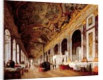The Hall of Mirrors at Versailles used as Military Hospital for Tending Wounded Prussians in 1871 by Victor Buchereau