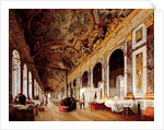 The Hall of Mirrors at Versailles used as Military Hospital for Tending Wounded Prussians in 1871 by Victor Buchereau