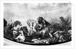 Attila the Hun and his hordes overrunning Italy and the Arts, 1838-47 by Ferdinand Victor Eugene Delacroix