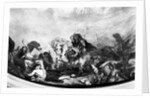 Attila the Hun and his hordes overrunning Italy and the Arts, 1838-47 by Ferdinand Victor Eugene Delacroix