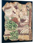 Fragment depicting a Buddhist paradise, from Duldur-Aqur, Xinjiang, c.700 AD by Chinese School