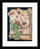 Fragment depicting a Buddhist paradise, from Duldur-Aqur, Xinjiang, c.700 AD by Chinese School