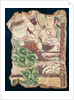 Fragment depicting a Buddhist paradise, from Duldur-Aqur, Xinjiang, c.700 AD by Chinese School