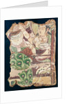 Fragment depicting a Buddhist paradise, from Duldur-Aqur, Xinjiang, c.700 AD by Chinese School