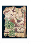 Fragment depicting a Buddhist paradise, from Duldur-Aqur, Xinjiang, c.700 AD by Chinese School