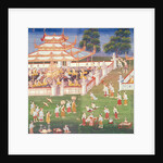 Ma 565 Monks at their annual meeting in June in Mandalay by Burmese School