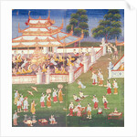 Ma 565 Monks at their annual meeting in June in Mandalay by Burmese School