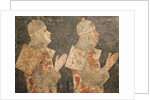 Two crusaders of the Minutolo family by Pietro Cavallini