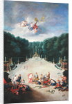 The Groves of Versailles. View of the Arc de Triomphe and France Triumphant with Nymphs Chaining Captives before Venus and Mars, 1688 by Jean the Younger Cotelle