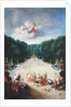 The Groves of Versailles. View of the Arc de Triomphe and France Triumphant with Nymphs Chaining Captives before Venus and Mars, 1688 by Jean the Younger Cotelle
