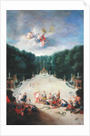 The Groves of Versailles. View of the Arc de Triomphe and France Triumphant with Nymphs Chaining Captives before Venus and Mars, 1688 by Jean the Younger Cotelle