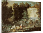 Landscape with a Round Tower, 1737 by Jean-Baptiste Oudry