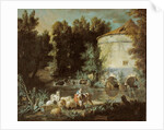 Landscape with a Round Tower, 1737 by Jean-Baptiste Oudry