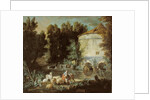 Landscape with a Round Tower, 1737 by Jean-Baptiste Oudry