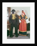Two mannequins wearing traditional costumes for the Feast of Pont-l'Abbe, 1880 by French School