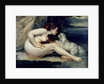Female Nude with a Dog 1861-62 by Gustave Courbet