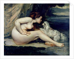 Female Nude with a Dog 1861-62 by Gustave Courbet