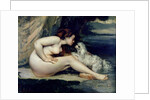 Female Nude with a Dog 1861-62 by Gustave Courbet