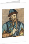 Portrait of Johannes Gutenberg, 1584 by Albrecht Mentz