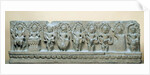 Frieze depicting nine divinities by Cambodian School