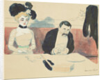 Couple in a Restaurant by Rene George Hermann-Paul
