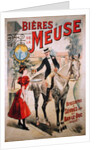 Poster advertising the Bieres de la Meuse at the Brasseries of Sevres and Bar-le-Duc by French School