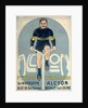 Poster depicting Francois Faber on his Alcyon bicycle by French School