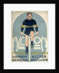 Poster depicting Francois Faber on his Alcyon bicycle by French School