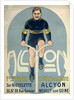 Poster depicting Francois Faber on his Alcyon bicycle by French School
