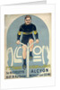 Poster depicting Francois Faber on his Alcyon bicycle by French School