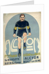 Poster depicting Francois Faber on his Alcyon bicycle by French School