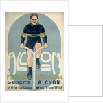 Poster depicting Francois Faber on his Alcyon bicycle by French School