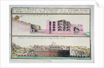 Ms 508/131 K fol.107 Cross-section and elevation of the harbour tower at Toulon by Claude Masse