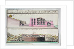 Ms 508/131 K fol.107 Cross-section and elevation of the harbour tower at Toulon by Claude Masse