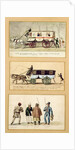 A Dame Blanche Carriage, an Omnibus and Drivers, 1815-30 by Pierre Antoine Lesueur