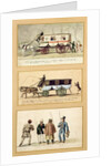 A Dame Blanche Carriage, an Omnibus and Drivers, 1815-30 by Pierre Antoine Lesueur